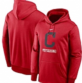 Men's Cleveland Indians Nike Red 2020 Postseason Collection Pullover Hoodie,baseball caps,new era cap wholesale,wholesale hats